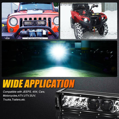12"/22"/32"/42"/52" 5D-PRO Series LED Light Bar with 5D Projectors For 2015 Chevy Silverado