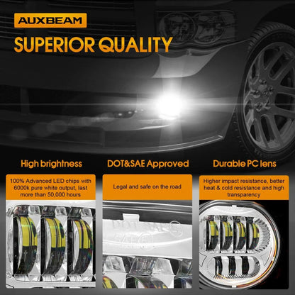 (2pcs/set) 63W Chrome LED Fog Light for Dodge Durango Dodge Ram 1500/2500/3500