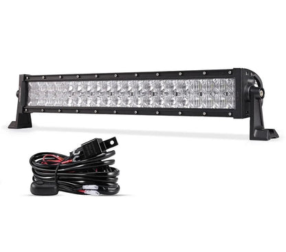 22 Inch-52 Inch 5D Series Straight/Curved Combo Beam Double Row LED Light Bar for Chevy Tahoe