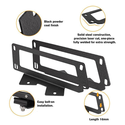 3 Inch LED Pods Lights with Additional Amber Covers & Dual Fog lights Hidden Bumper Mount Bracket for Dodge Ram 2500 3500 2010-2017