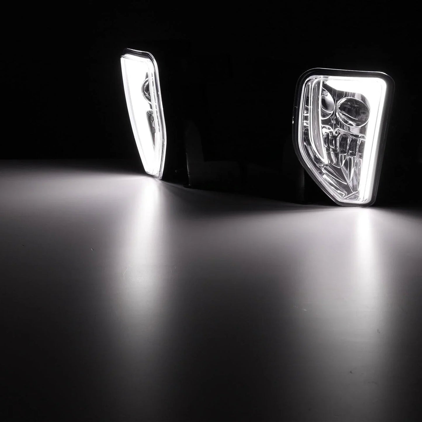 (2pcs/set) 45W DOT Approved LED Fog Lights with DRL for 2016-2018 Chevy Silverado 1500 (Chrome)