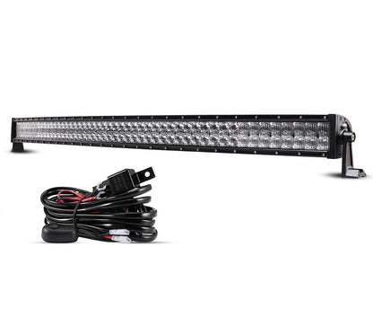 22 Inch-52 Inch 5D Series Straight/Curved Combo Beam Double Row LED Light Bar for 2016 Ford F150