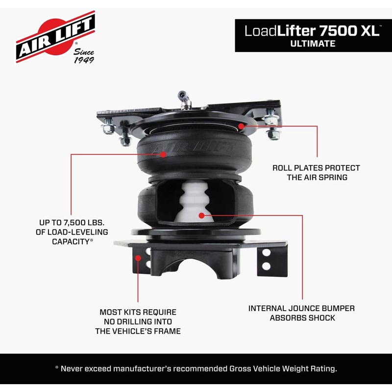 Image 9 for Air Lift 57531 LoadLifter 7500 XL Helper Spring Kit