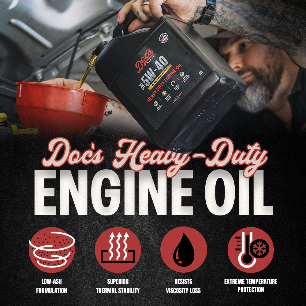 Doc's Diesel Chevrolet/GMC 6.6L Duramax 5W-40 Full Synthetic Oil Change Kit 2001-2019