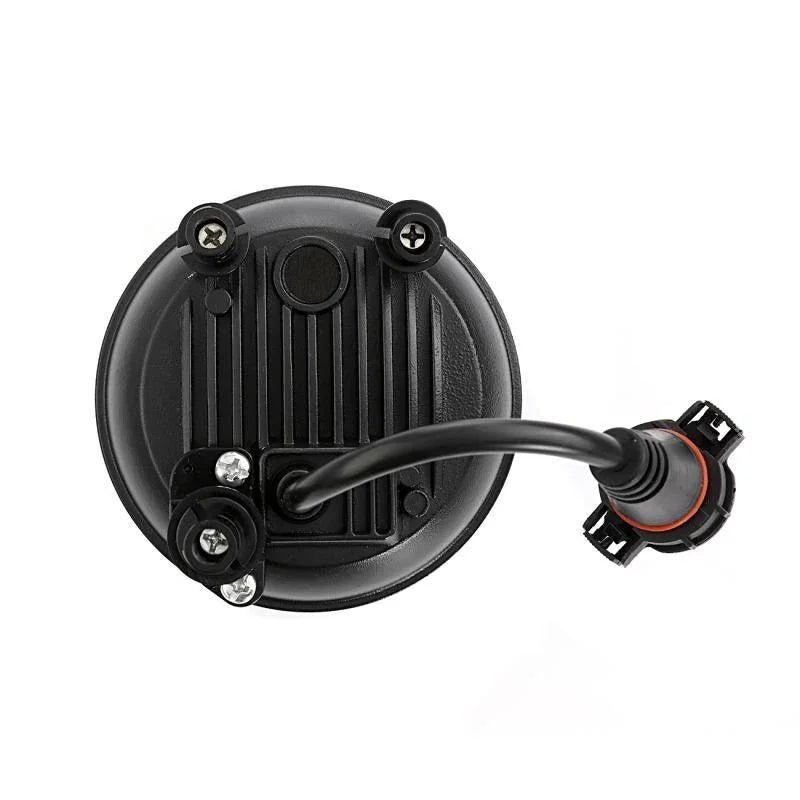 (2pcs/set) 24W Round Black LED Fog Lights 5202 for 2007-2014 GMC Yukon, 2007-2014 GMC Yukon XL 1500, 2007-2013 GMC Yukon XL 2500