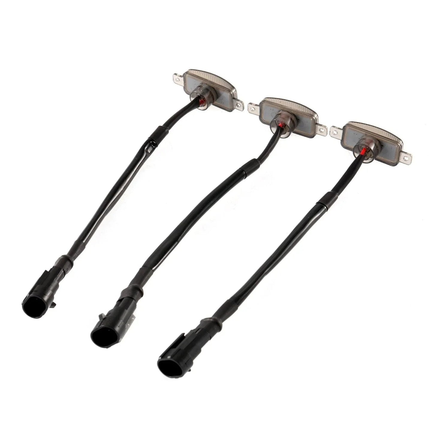 (3pcs/set)  LED Front Grille Lights Raptor Style Amber Light Fit for GMC Sierra 2500 HD 2016-2021 (Amber shell/ Smoked shell）