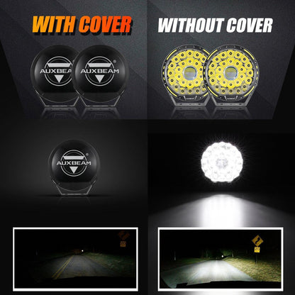 (2pcs/set) 9 INCH 270W 37776LM 360-PRO Series Custom Lens LED Driving Lights+Amber/Black Covers(Optional) for Ford F150 F250 F350 F450