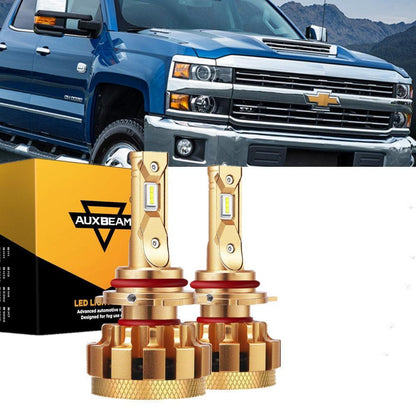 For 2007-2019 Chevrolet Silverado 3500 HD F-16 Plus Series Built-in Canbus Automotive Grade 14000LM LED Light Bulbs High Low Beam Bundle