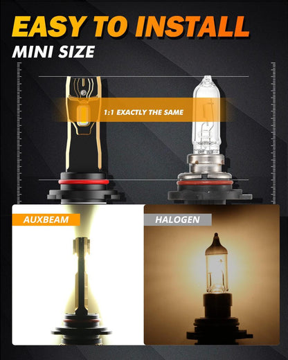 For 2021 Ford F-150 9005 H11 LED Headlight Bulbs Bundle