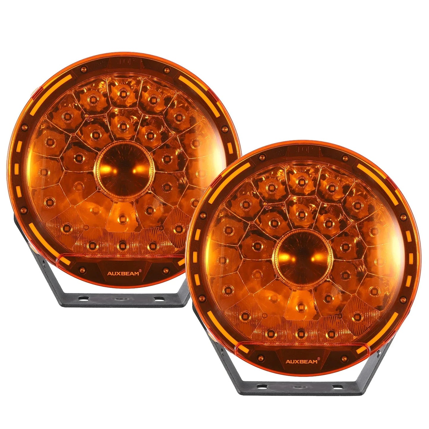 (2pcs/set) 9 INCH 270W 37776LM 360-PRO Series Custom Lens LED Driving Lights+Amber/Black Covers(Optional) for Ford F150 F250 F350 F450