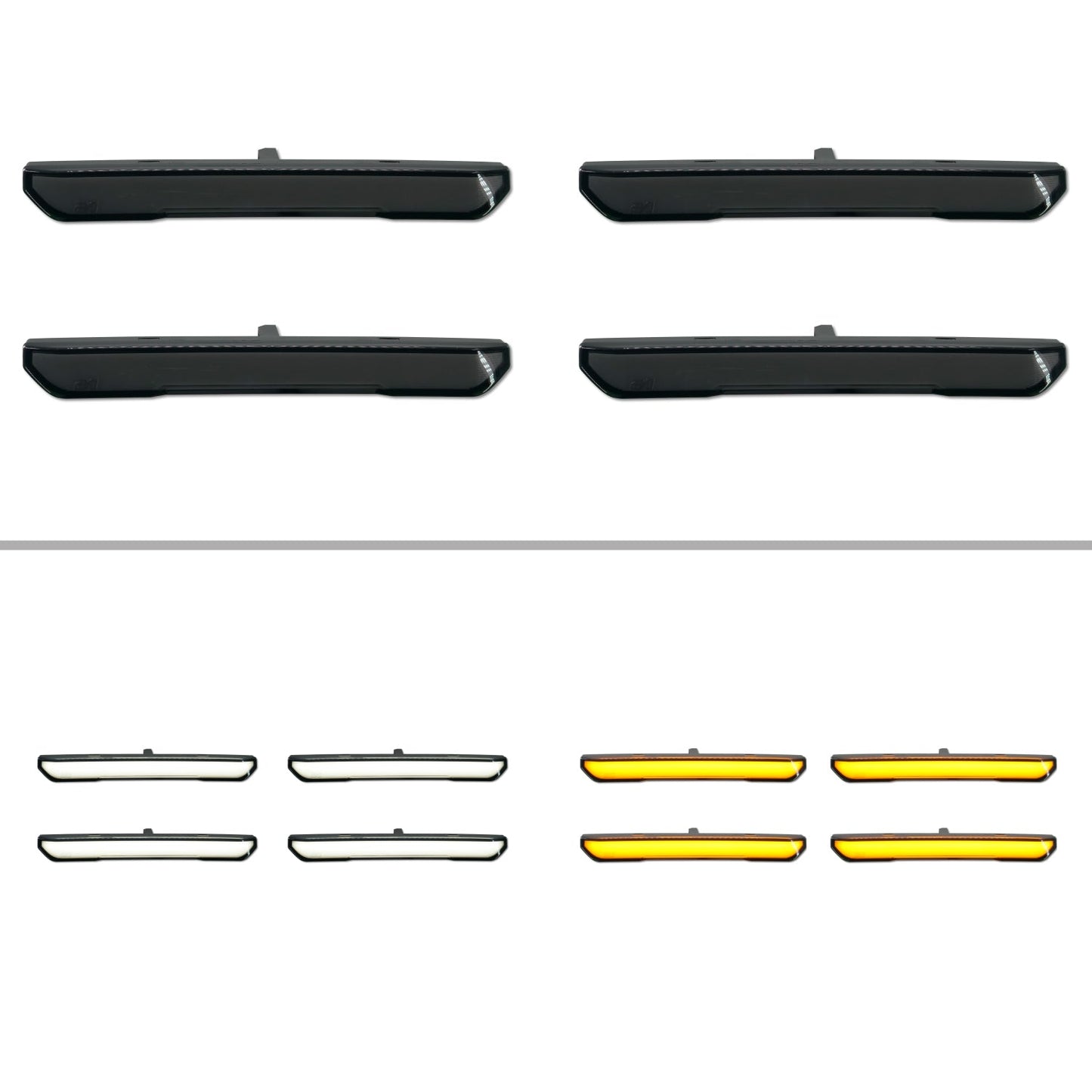 2020-2026 GMC Sierra 2500/3500 Fender Lights - Smoked / Frosted