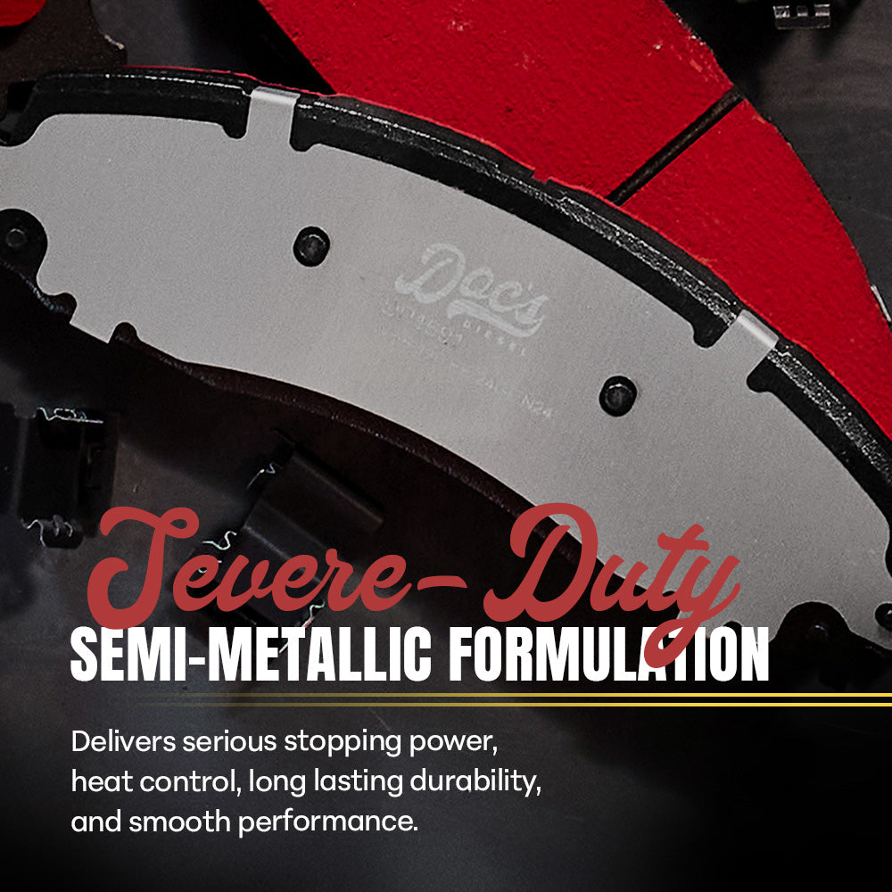 Doc's Diesel Chevrolet/GMC 6.6L Duramax Severe-Duty Front/Rear Brake Pads 2011-2019