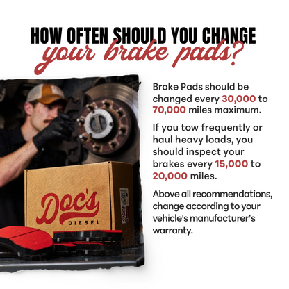 Doc's Diesel Dodge RAM 5.9L Cummins 2500/3500 Severe-Duty Rear Brake Pads 2001-2002