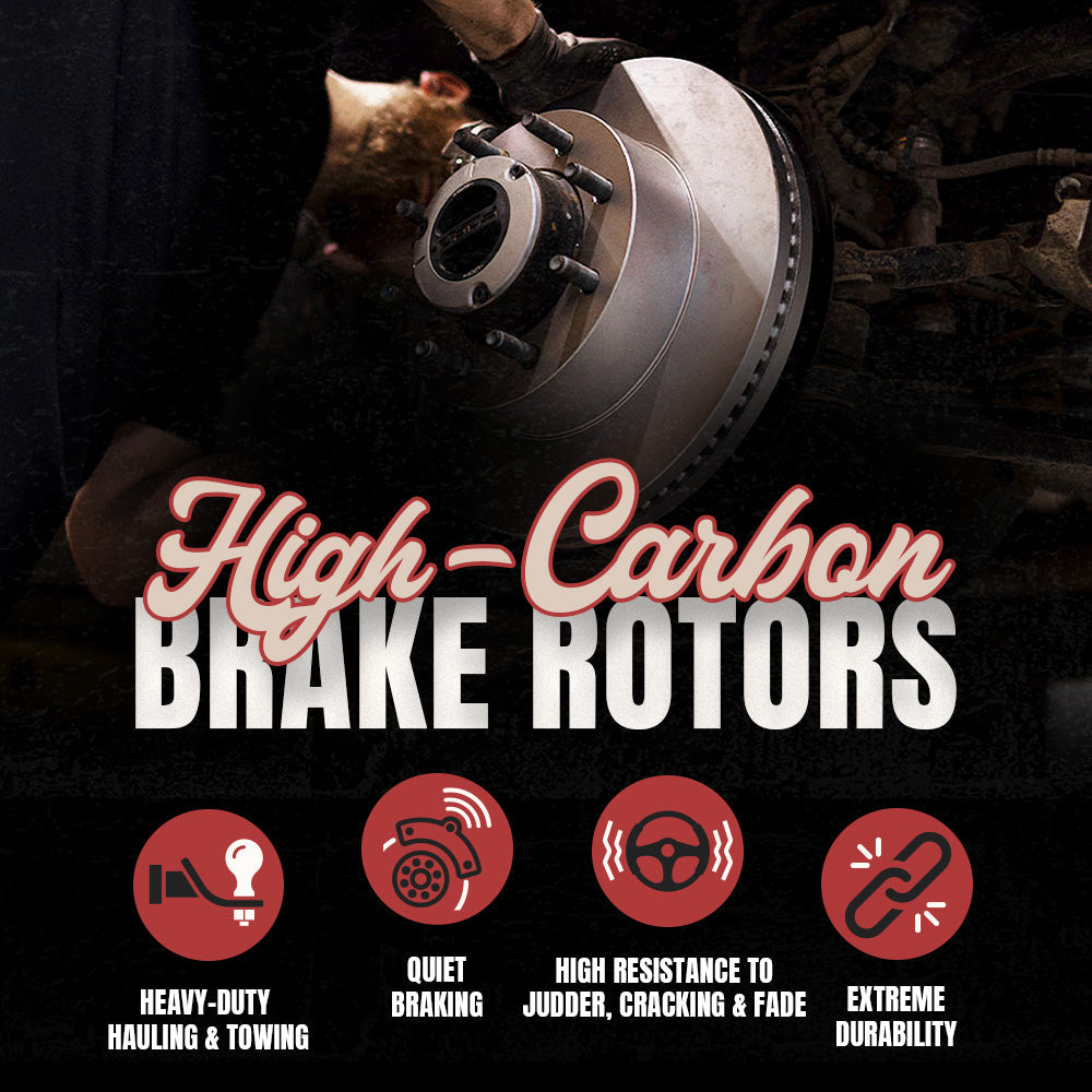 Doc's Diesel RAM 6.7L/5.9L Cummins SRW High Carbon Front and Rear Brake Rotors Kit 2009-2025