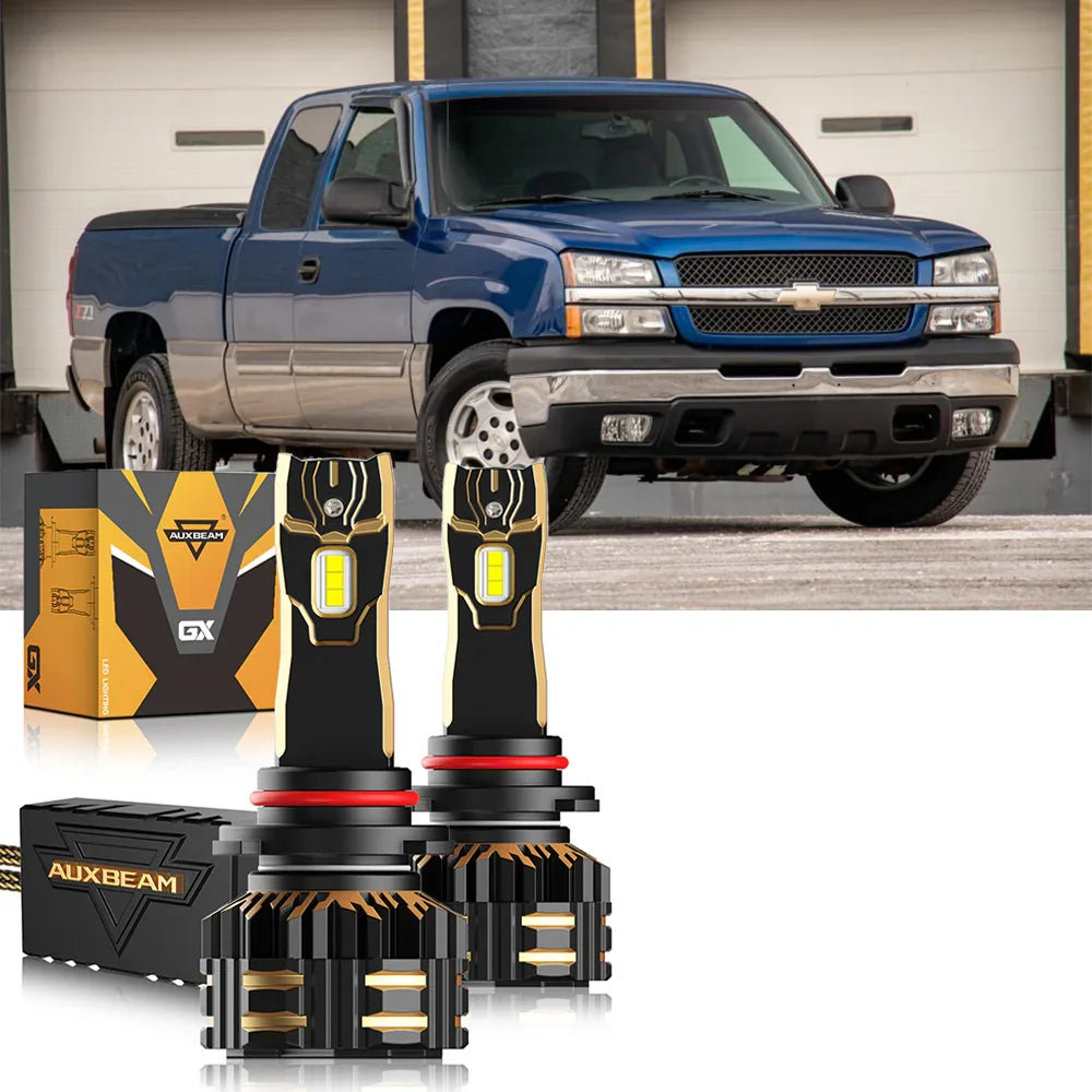 Fro 2003-2006 Chevrolet Silverado 1500 9005 9006 LED Headlight Bulbs Bundle