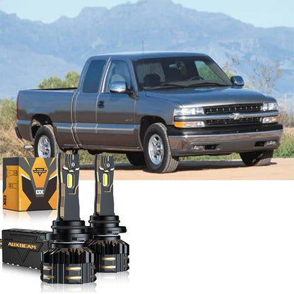 For 2000-2002 Chevrolet Silverado 1500 9005 9006 LED Headlight Bulbs Bundle