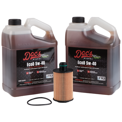 Doc's Diesel Jeep Grand Cherokee/RAM 1500 3.0L EcoDiesel 5W-40 Full Synthetic Oil Change Kit 2014-2020