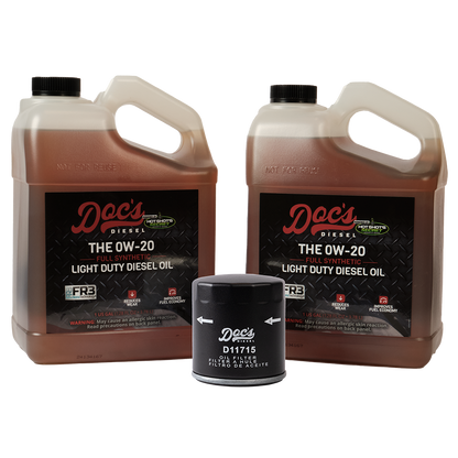 Doc's Diesel Chevrolet/GMC 3.0L Duramax 0W-20 Full Synthetic Oil Change Kit 2020-2026