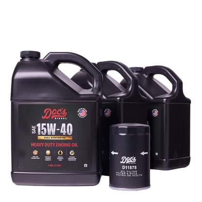 Doc's Diesel Chevrolet/GMC 6.6L Duramax 15W-40 Full Synthetic Oil Change Kit 2019-2026