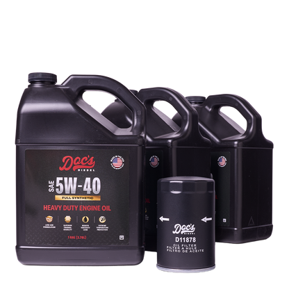 Doc's Diesel Chevrolet/GMC 6.6L Duramax 5W-40 Full Synthetic Oil Change Kit 2019-2026