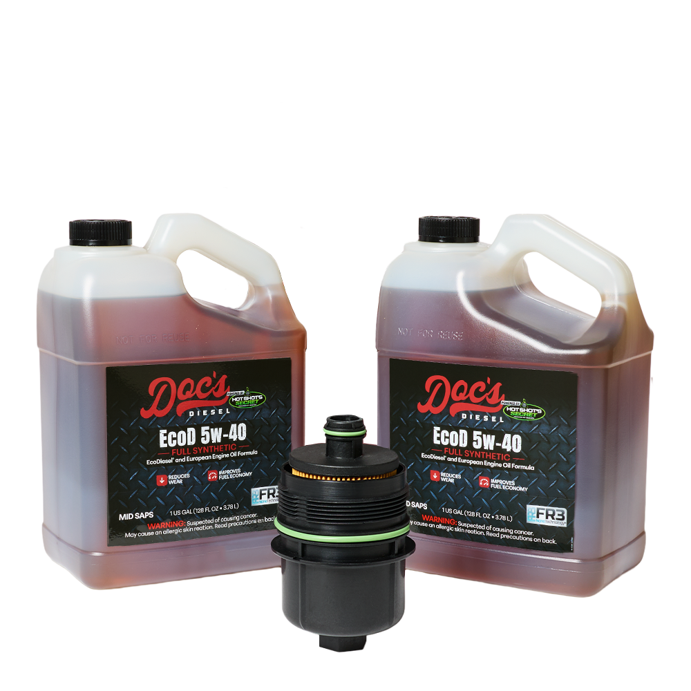 Doc's Diesel Jeep Wrangler/Gladiator 3.0L + Dodge RAM 1500 3.0L EcoDiesel 5W-40 Full Synthetic Oil Change Kit 2020-2023