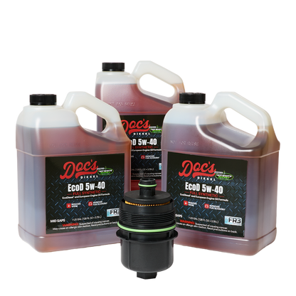 Doc's Diesel Jeep Wrangler/Gladiator 3.0L + Dodge RAM 1500 3.0L EcoDiesel 5W-40 Full Synthetic Oil Change Kit 2020-2023