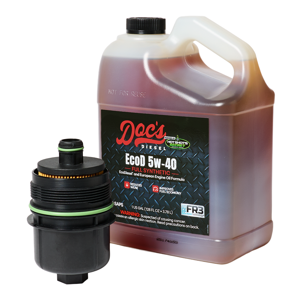 Doc's Diesel Jeep Wrangler/Gladiator 3.0L + Dodge RAM 1500 3.0L EcoDiesel 5W-40 Full Synthetic Oil Change Kit 2020-2023