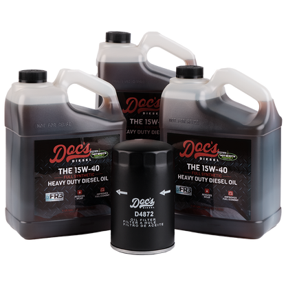 Doc's Diesel Ford 7.3L Powerstroke 15W-40 Full Synthetic Oil Change Kit 1994-2003