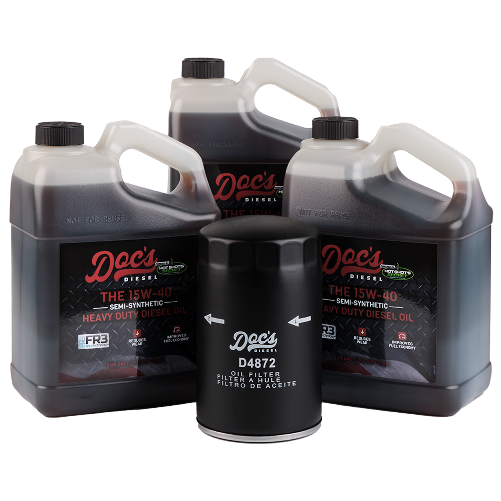 Doc's Diesel Ford 7.3L Powerstroke 15W-40 SEMI Synthetic Oil Change Kit 1994-2003