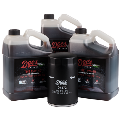 Doc's Diesel Ford 7.3L Powerstroke 15W-40 SEMI Synthetic Oil Change Kit 1994-2003