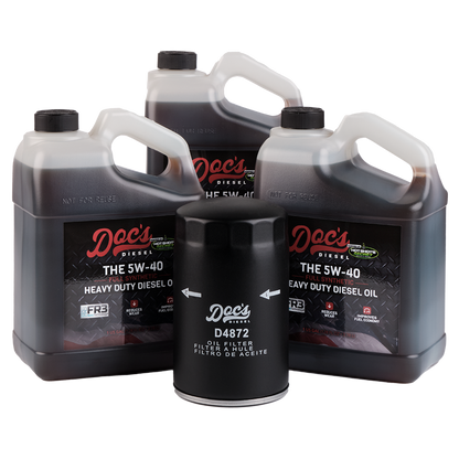 Doc's Diesel Ford 7.3L Powerstroke 5W-40 Full Synthetic Oil Change Kit 1994-2003