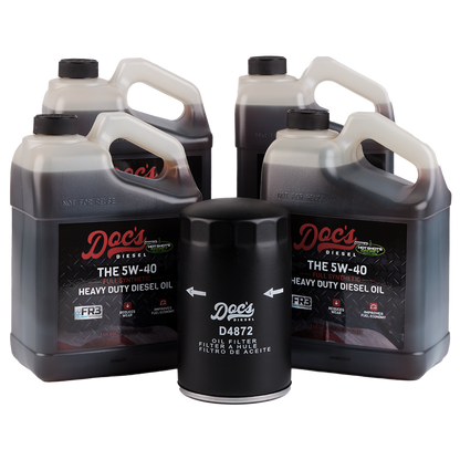 Doc's Diesel Ford 7.3L Powerstroke 5W-40 Full Synthetic Oil Change Kit 1994-2003
