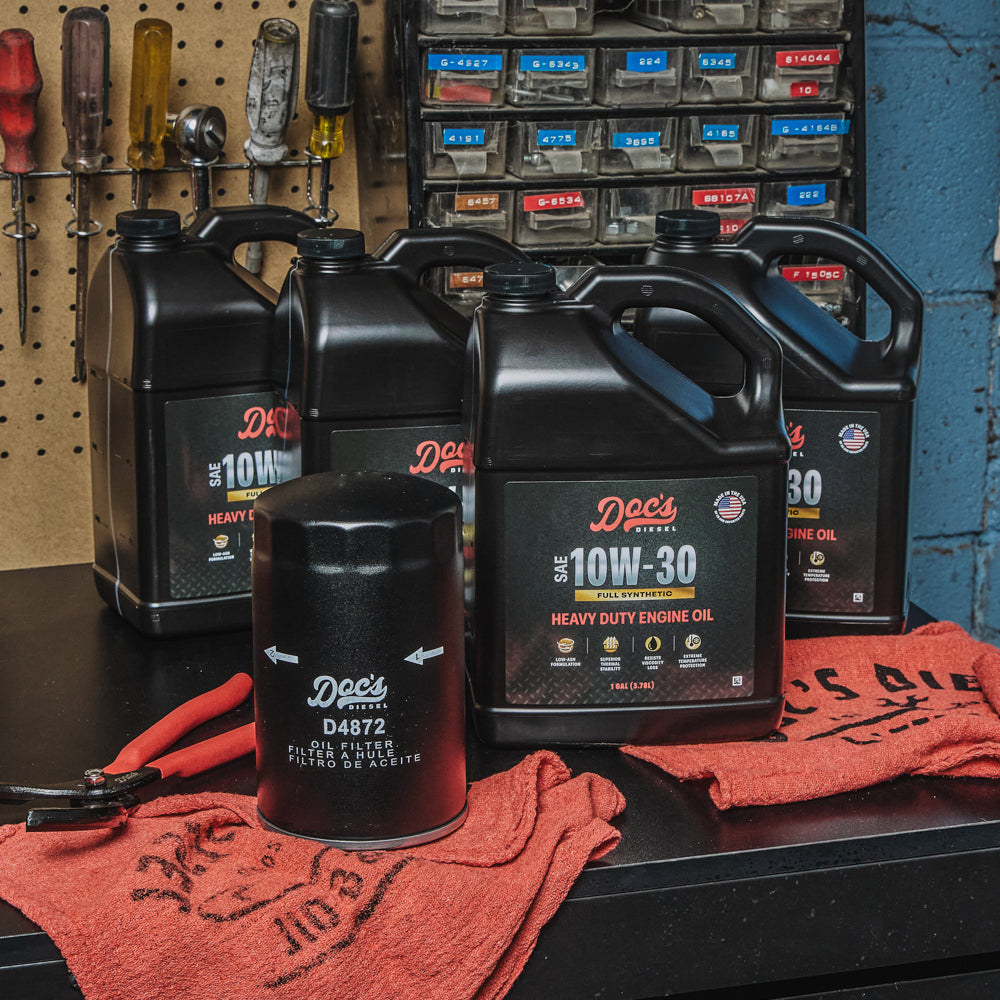 Doc's Diesel Ford 7.3L Powerstroke 10W-30 Full Synthetic Oil Change Kit 1994-2003