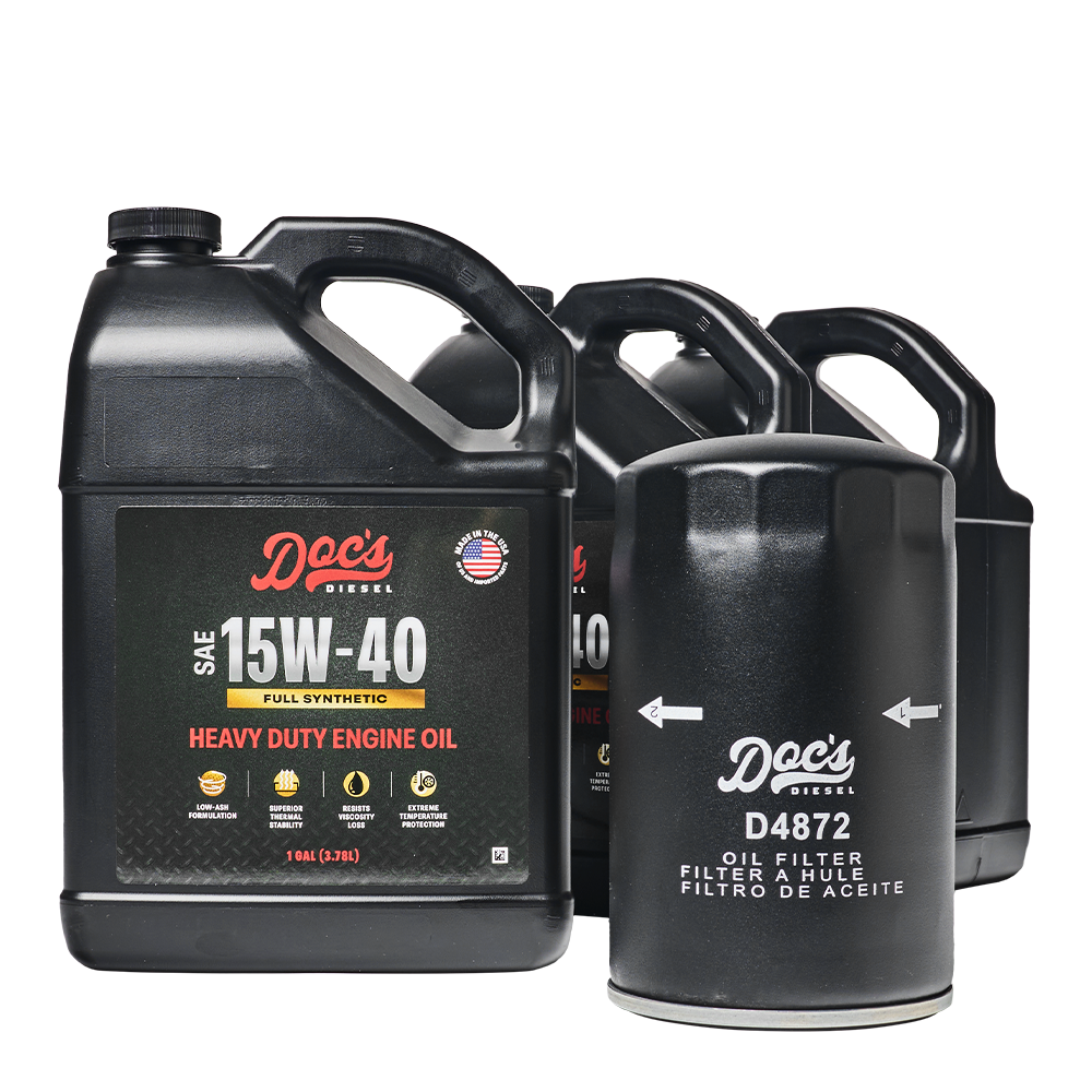Doc's Diesel Ford 7.3L Powerstroke 15W-40 Full Synthetic Oil Change Kit 1994-2003