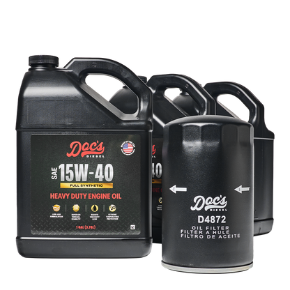 Doc's Diesel Ford 7.3L Powerstroke 15W-40 Full Synthetic Oil Change Kit 1994-2003