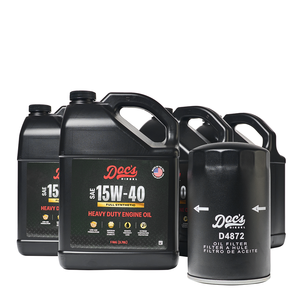 Doc's Diesel Ford 7.3L Powerstroke 15W-40 Full Synthetic Oil Change Kit 1994-2003