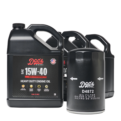 Doc's Diesel Ford 7.3L Powerstroke 15W-40 SEMI Synthetic Oil Change Kit 1994-2003