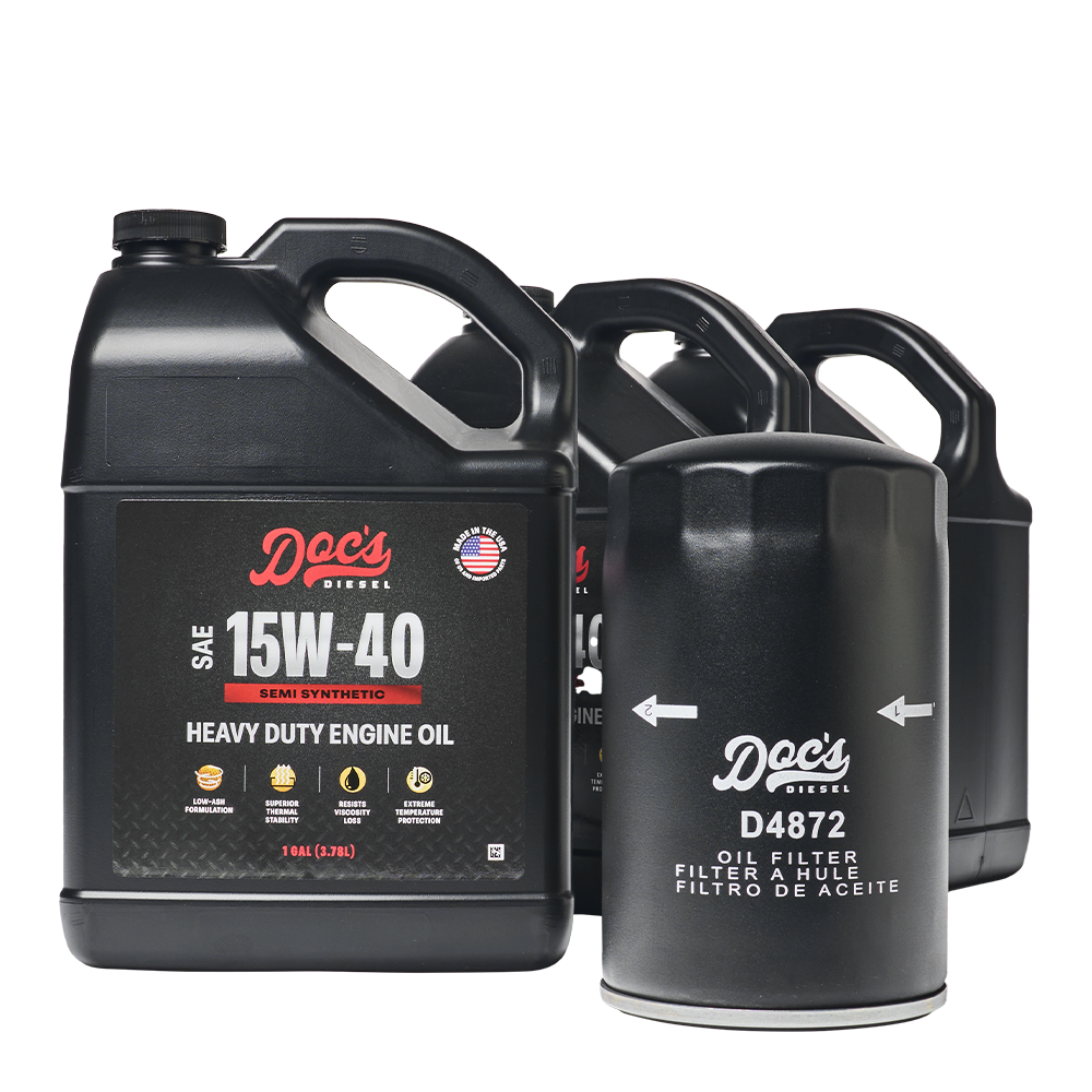Doc's Diesel Ford 7.3L Powerstroke 15W-40 SEMI Synthetic Oil Change Kit 1994-2003