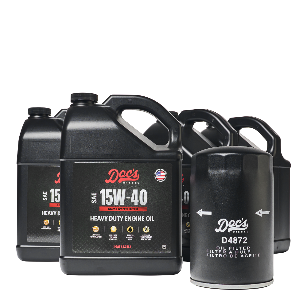 Doc's Diesel Ford 7.3L Powerstroke 15W-40 SEMI Synthetic Oil Change Kit 1994-2003