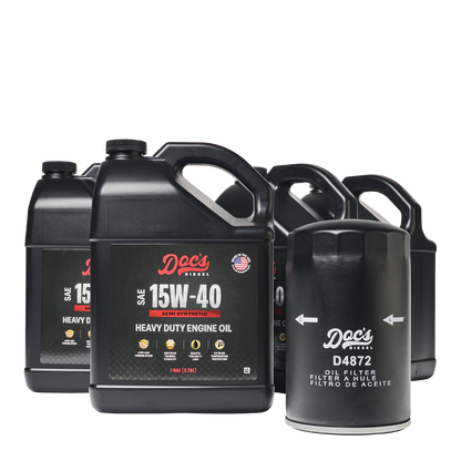 Doc's Diesel Ford 7.3L Powerstroke 15W-40 SEMI Synthetic Oil Change Kit 1994-2003