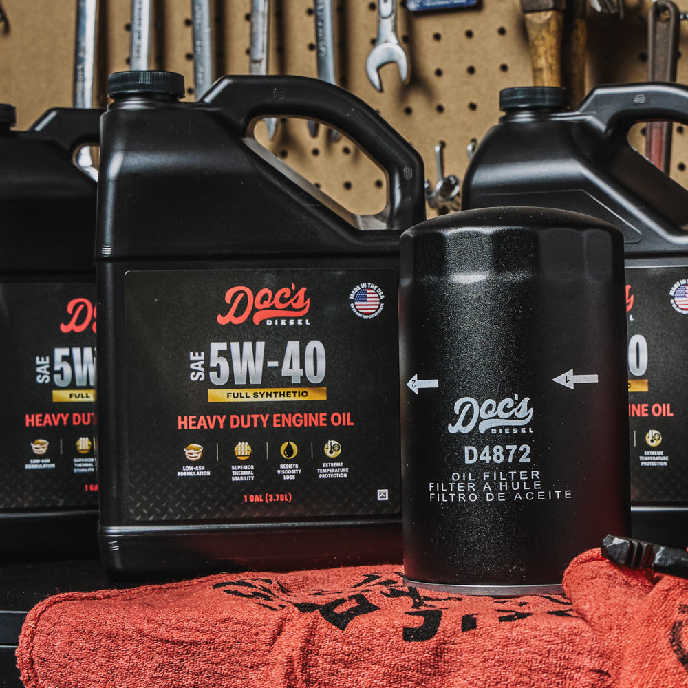 Doc's Diesel Ford 7.3L Powerstroke 5W-40 Full Synthetic Oil Change Kit 1994-2003