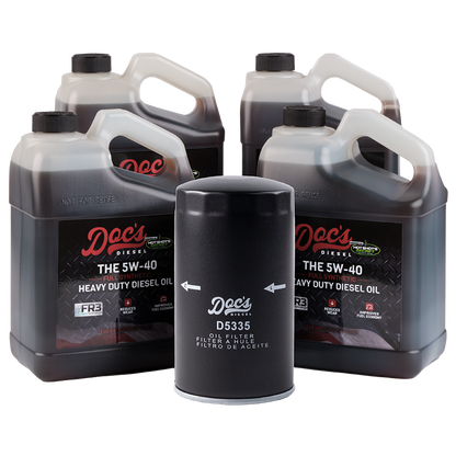Doc's Diesel Dodge RAM 6.7L/5.9L Cummins 15W-40 Full Synthetic Oil Change Kit 1989-2024