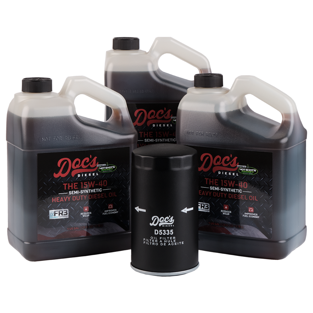 Doc's Diesel Dodge RAM 6.7L/5.9L Cummins 15W-40 SEMI Synthetic Oil Change Kit 1989-2024