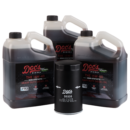 Doc's Diesel Dodge RAM 6.7L/5.9L Cummins 15W-40 SEMI Synthetic Oil Change Kit 1989-2024