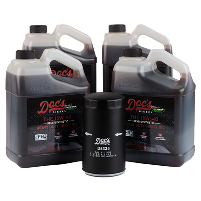 Doc's Diesel Dodge RAM 6.7L/5.9L Cummins 15W-40 SEMI Synthetic Oil Change Kit 1989-2024