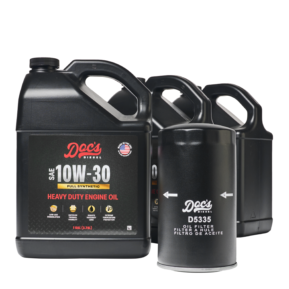 Doc's Diesel Dodge RAM 6.7L/5.9L Cummins 10W-30 Full Synthetic Oil Change Kit 1989-2024