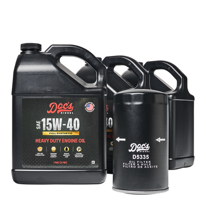 Doc's Diesel Dodge RAM 6.7L/5.9L Cummins 15W-40 Full Synthetic Oil Change Kit 1989-2024