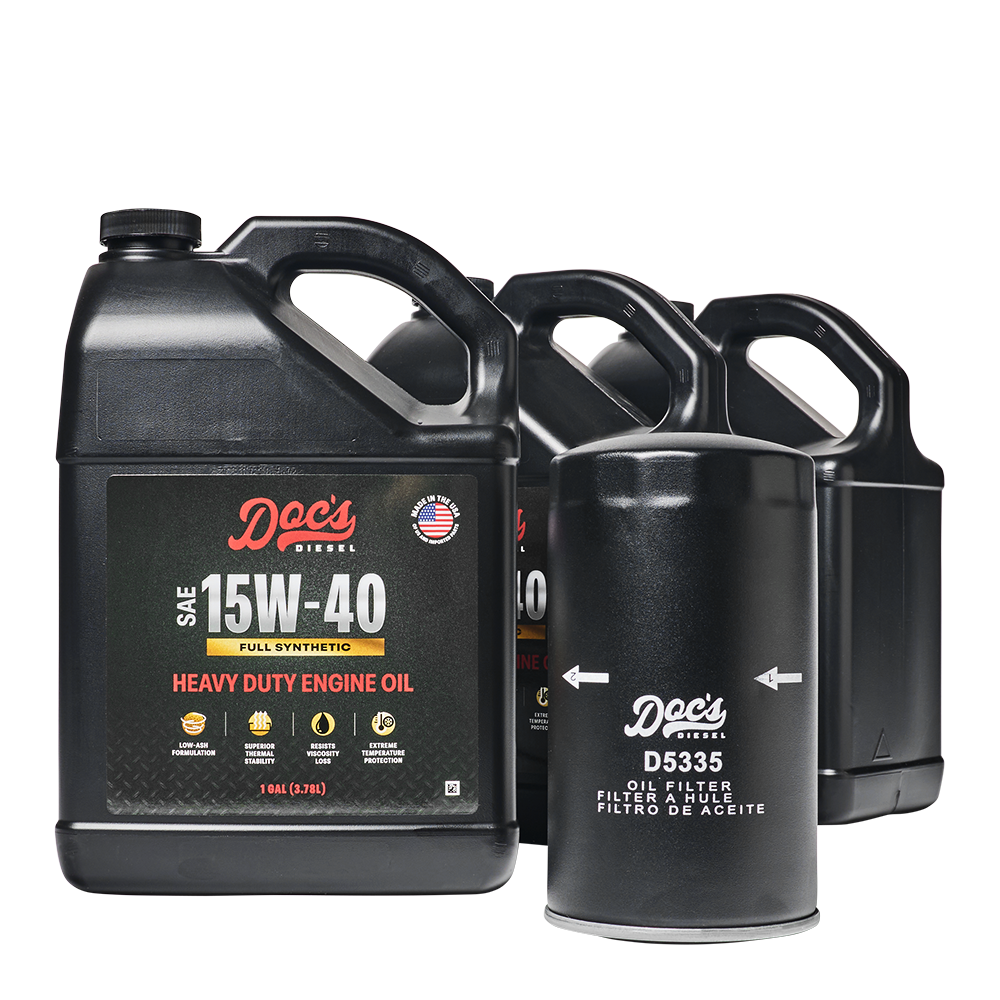 Doc's Diesel Dodge RAM 6.7L/5.9L Cummins 15W-40 Full Synthetic Oil Change Kit 1989-2024
