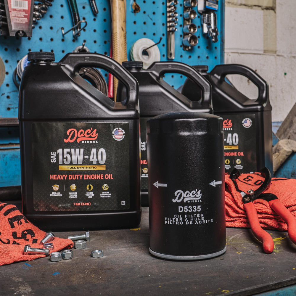Doc's Diesel Dodge RAM 6.7L/5.9L Cummins 15W-40 Full Synthetic Oil Change Kit 1989-2024