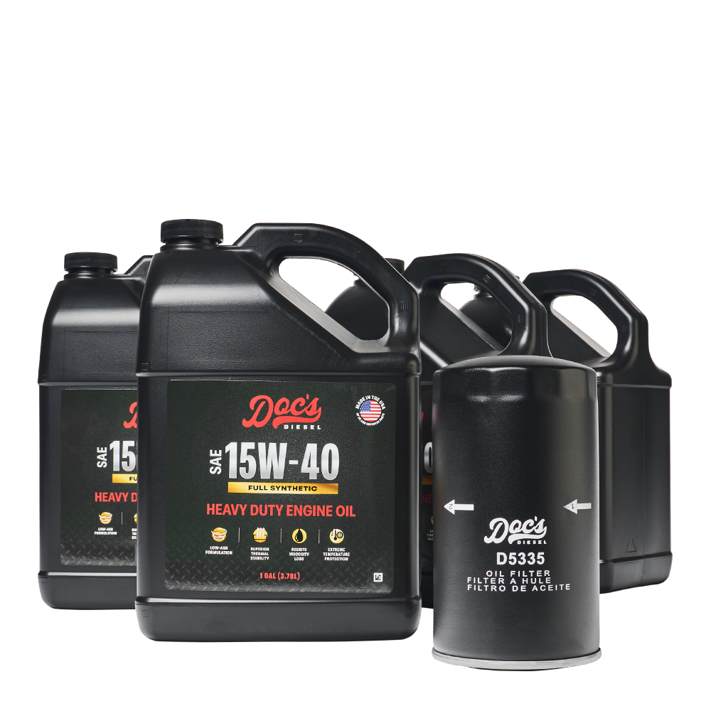 Doc's Diesel Dodge RAM 6.7L/5.9L Cummins 15W-40 Full Synthetic Oil Change Kit 1989-2024